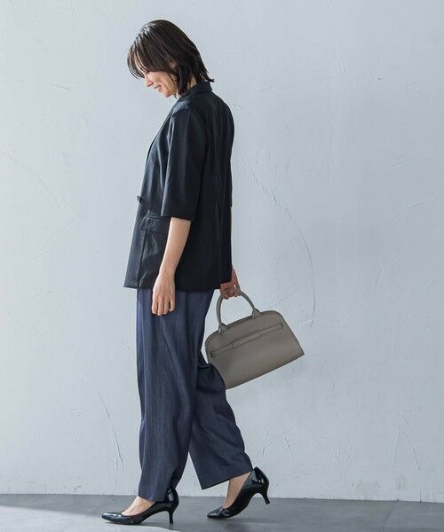 LAUTREAMONT / ロートレアモン テーラードジャケット | ハーフスリーブストレッチジャケット≪手洗い可能≫ | 詳細10