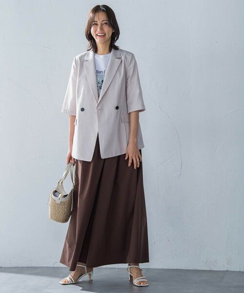 LAUTREAMONT / ロートレアモン テーラードジャケット | ハーフスリーブストレッチジャケット≪手洗い可能≫ | 詳細13