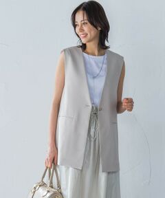 LAUTREAMONT / ロートレアモン テーラードジャケット | Vカラーリネンライクジレ≪洗濯機で洗える≫