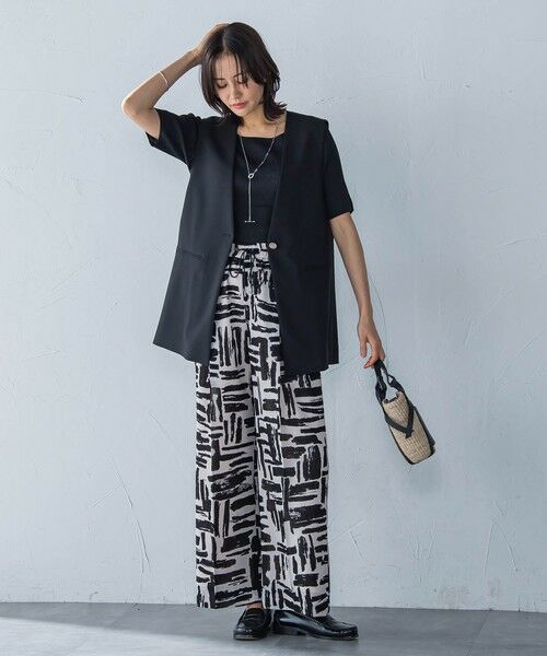 LAUTREAMONT / ロートレアモン テーラードジャケット | Vカラーリネンライクジレ≪洗濯機で洗える≫ | 詳細2