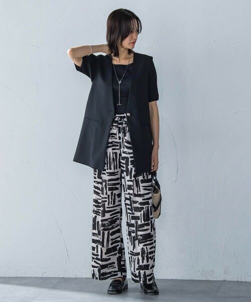 LAUTREAMONT / ロートレアモン テーラードジャケット | Vカラーリネンライクジレ≪洗濯機で洗える≫ | 詳細3