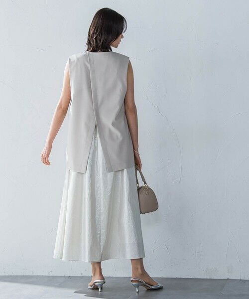 LAUTREAMONT / ロートレアモン テーラードジャケット | Vカラーリネンライクジレ≪洗濯機で洗える≫ | 詳細11