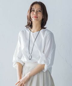 LAUTREAMONT / ロートレアモン カットソー | フォルムスリーブVネックカットソー≪洗濯機で洗える≫