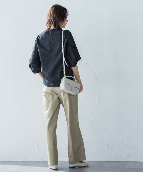 LAUTREAMONT / ロートレアモン カットソー | フォルムスリーブVネックカットソー≪洗濯機で洗える≫ | 詳細5