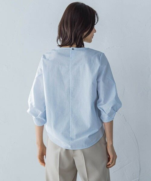 LAUTREAMONT / ロートレアモン カットソー | フォルムスリーブVネックカットソー≪洗濯機で洗える≫ | 詳細25