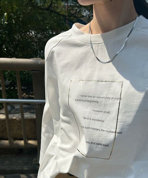 LAUTREAMONT / ロートレアモン カットソー | 【WEB限定】箔ロゴカットソー≪手洗い可能≫ | 詳細6