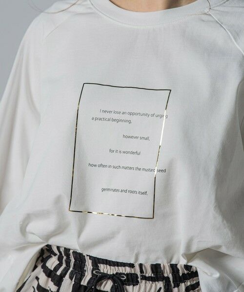 LAUTREAMONT / ロートレアモン カットソー | 【WEB限定】箔ロゴカットソー≪手洗い可能≫ | 詳細14