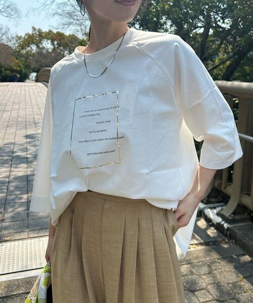 LAUTREAMONT / ロートレアモン カットソー | 【WEB限定】箔ロゴカットソー≪手洗い可能≫ | 詳細5