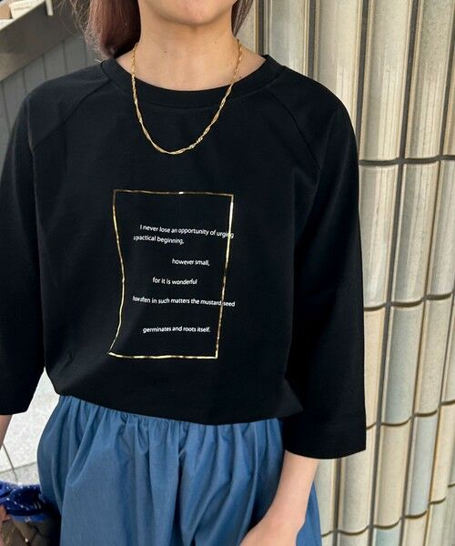 LAUTREAMONT / ロートレアモン カットソー | 【WEB限定】箔ロゴカットソー≪手洗い可能≫ | 詳細19