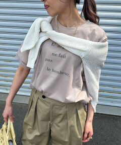 LAUTREAMONT / ロートレアモン カットソー | 【WEB限定】チュールレイヤードロゴカットソー≪手洗い可能≫