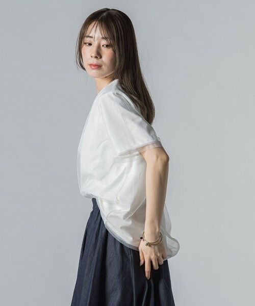 LAUTREAMONT / ロートレアモン カットソー | 【WEB限定】チュールレイヤードロゴカットソー≪手洗い可能≫ | 詳細6