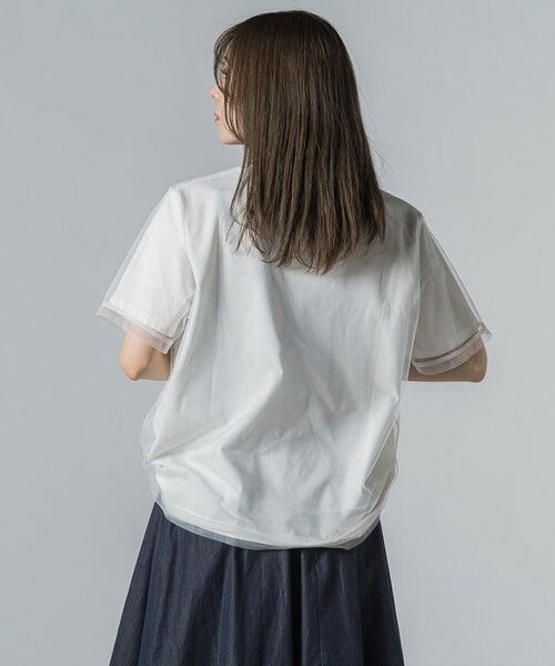 LAUTREAMONT / ロートレアモン カットソー | 【WEB限定】チュールレイヤードロゴカットソー≪手洗い可能≫ | 詳細7