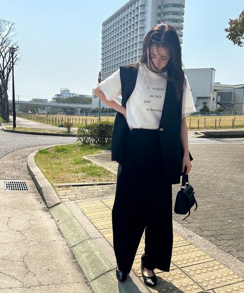 LAUTREAMONT / ロートレアモン カットソー | 【WEB限定】チュールレイヤードロゴカットソー≪手洗い可能≫ | 詳細2