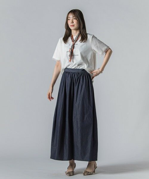 LAUTREAMONT / ロートレアモン カットソー | 【WEB限定】チュールレイヤードロゴカットソー≪手洗い可能≫ | 詳細10