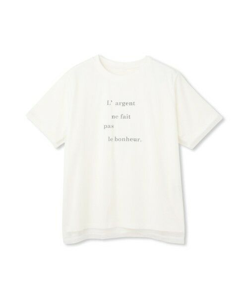 LAUTREAMONT / ロートレアモン カットソー | 【WEB限定】チュールレイヤードロゴカットソー≪手洗い可能≫ | 詳細13