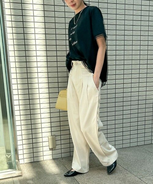 LAUTREAMONT / ロートレアモン カットソー | 【WEB限定】チュールレイヤードロゴカットソー≪手洗い可能≫ | 詳細14