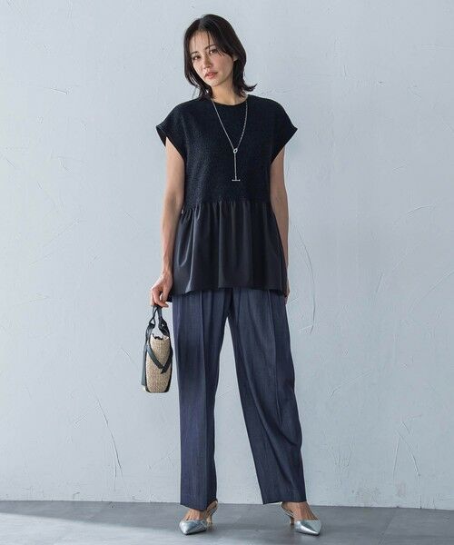 LAUTREAMONT / ロートレアモン カットソー | ラメ×シャツレイヤード見えカットソー≪洗濯機で洗える≫ | 詳細2