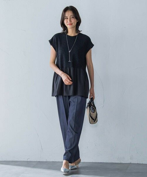 LAUTREAMONT / ロートレアモン カットソー | ラメ×シャツレイヤード見えカットソー≪洗濯機で洗える≫ | 詳細3