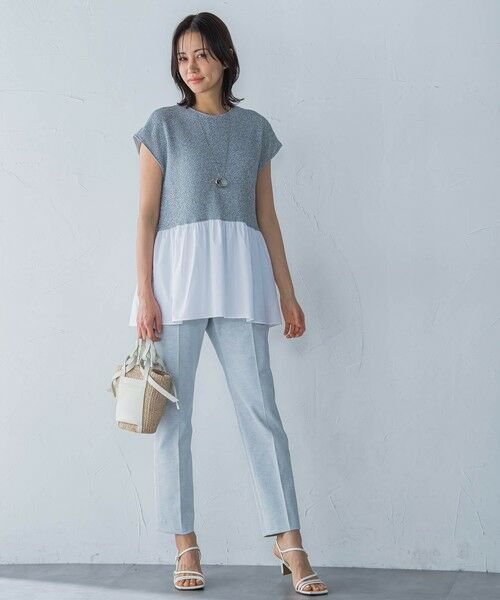 LAUTREAMONT / ロートレアモン カットソー | ラメ×シャツレイヤード見えカットソー≪洗濯機で洗える≫ | 詳細14