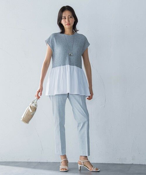 LAUTREAMONT / ロートレアモン カットソー | ラメ×シャツレイヤード見えカットソー≪洗濯機で洗える≫ | 詳細11