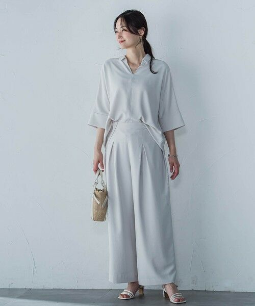 LAUTREAMONT / ロートレアモン その他パンツ | 【一部店舗限定販売】キレイ×リラックス ガウチョパンツ≪接触冷感/UV/洗濯機で洗える≫ | 詳細6