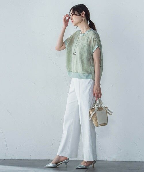 LAUTREAMONT / ロートレアモン その他パンツ | シェルタリングドライオックスワイドパンツ≪洗濯機で洗える≫ | 詳細8