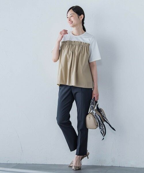 LAUTREAMONT / ロートレアモン その他パンツ | シェルタリングドライオックステーパードパンツ≪洗濯機で洗える≫ | 詳細6