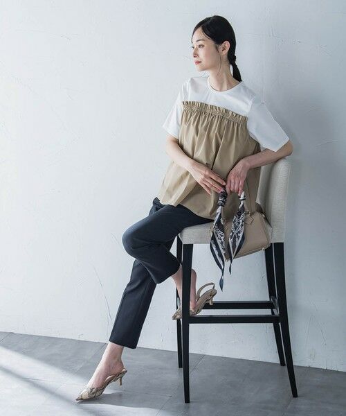 LAUTREAMONT / ロートレアモン その他パンツ | シェルタリングドライオックステーパードパンツ≪洗濯機で洗える≫ | 詳細7