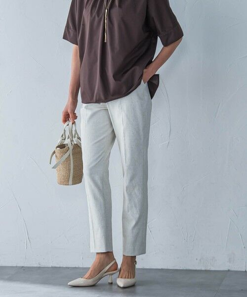 LAUTREAMONT / ロートレアモン その他パンツ | シェルタリングドライオックステーパードパンツ≪洗濯機で洗える≫ | 詳細9