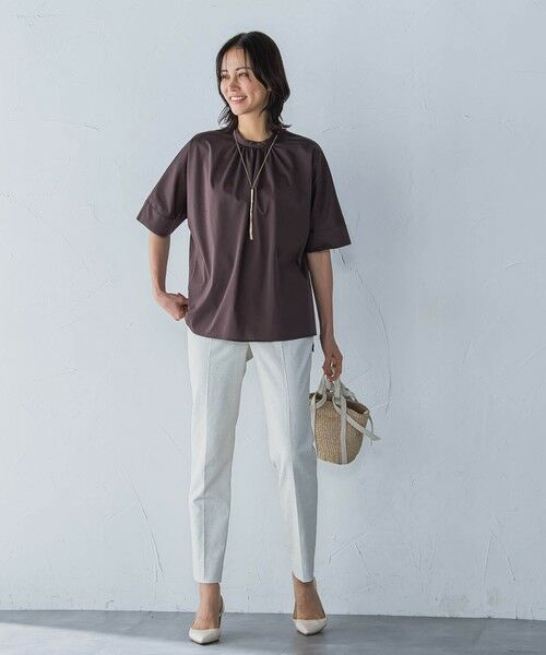 LAUTREAMONT / ロートレアモン その他パンツ | シェルタリングドライオックステーパードパンツ≪洗濯機で洗える≫ | 詳細12