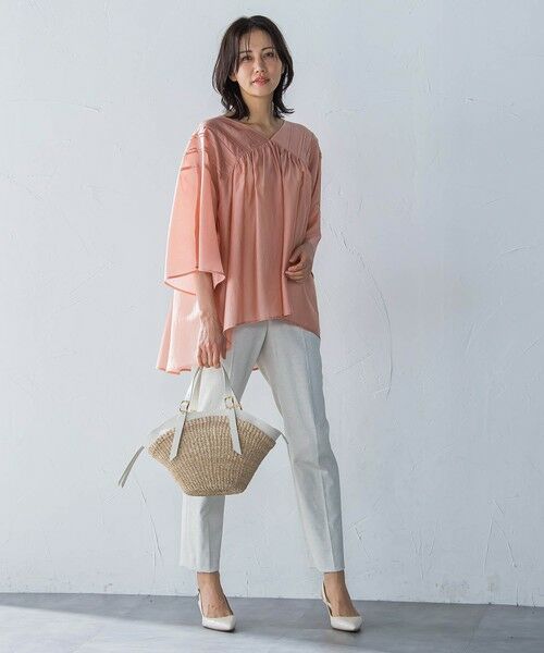 LAUTREAMONT / ロートレアモン その他パンツ | シェルタリングドライオックステーパードパンツ≪洗濯機で洗える≫ | 詳細13