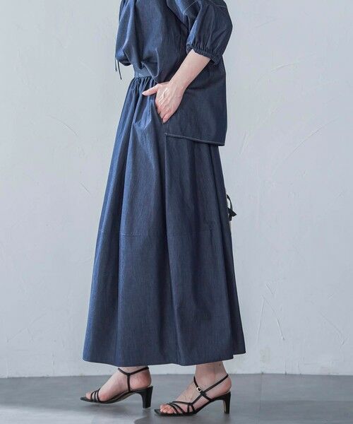 LAUTREAMONT / ロートレアモン ミニ・ひざ丈スカート | 【WEB限定】極上ライトデニムスカート≪洗濯機で洗える≫ | 詳細2