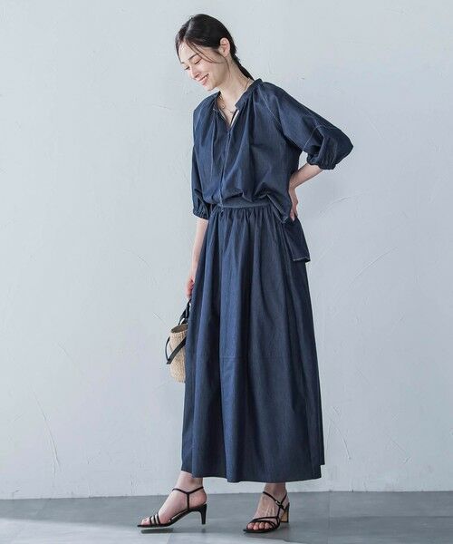 LAUTREAMONT / ロートレアモン ミニ・ひざ丈スカート | 【WEB限定】極上ライトデニムスカート≪洗濯機で洗える≫ | 詳細4