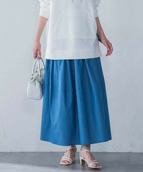 LAUTREAMONT / ロートレアモン ミニ・ひざ丈スカート | 【WEB限定】極上ライトデニムスカート≪洗濯機で洗える≫ | 詳細16