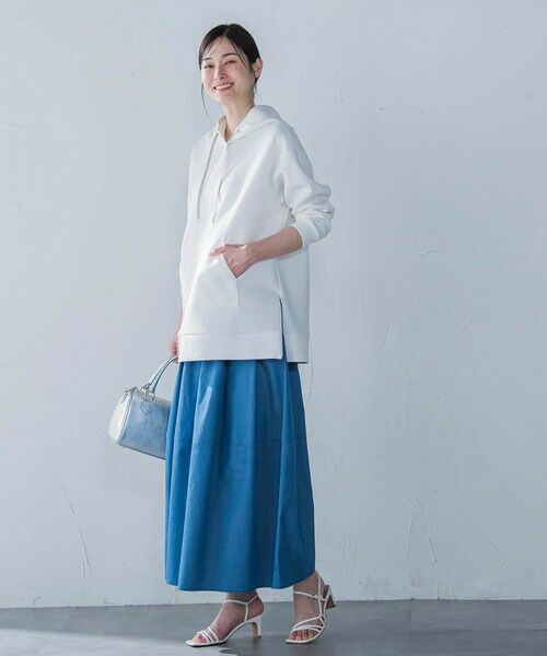 LAUTREAMONT / ロートレアモン ミニ・ひざ丈スカート | 【WEB限定】極上ライトデニムスカート≪洗濯機で洗える≫ | 詳細8