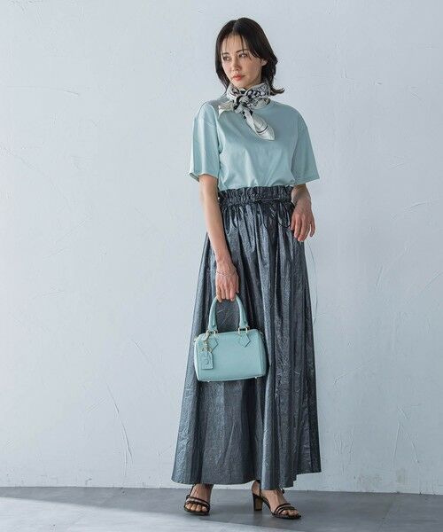 LAUTREAMONT / ロートレアモン ミニ・ひざ丈スカート | フォイルギャザースカート≪手洗い可能≫ | 詳細3