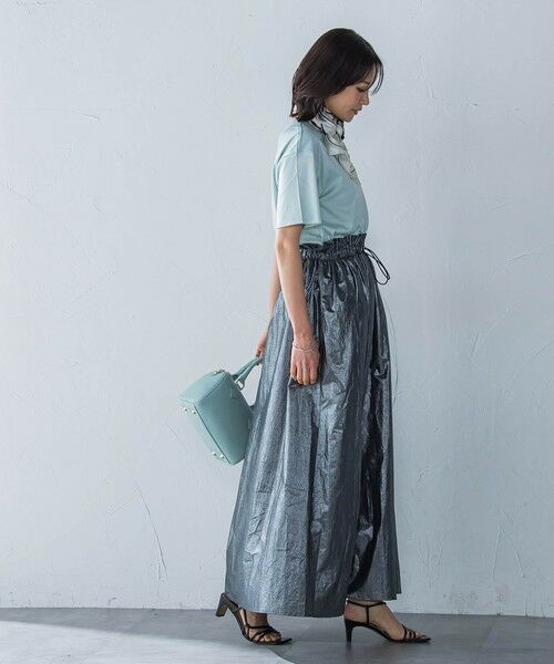 LAUTREAMONT / ロートレアモン ミニ・ひざ丈スカート | フォイルギャザースカート≪手洗い可能≫ | 詳細4