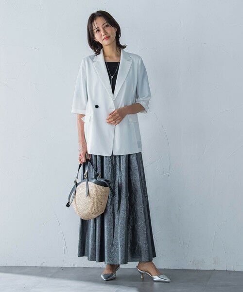 LAUTREAMONT / ロートレアモン ミニ・ひざ丈スカート | フォイルギャザースカート≪手洗い可能≫ | 詳細5