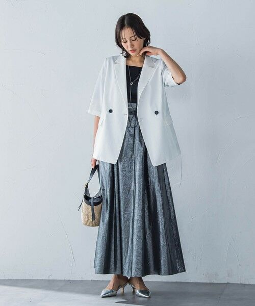 LAUTREAMONT / ロートレアモン ミニ・ひざ丈スカート | フォイルギャザースカート≪手洗い可能≫ | 詳細6