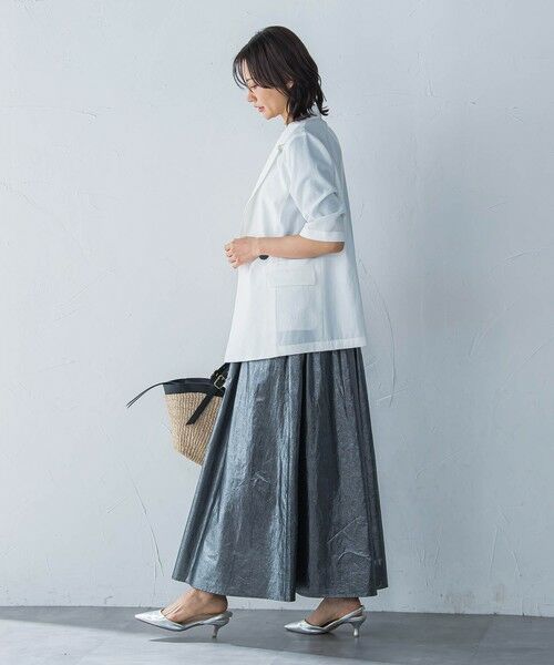 LAUTREAMONT / ロートレアモン ミニ・ひざ丈スカート | フォイルギャザースカート≪手洗い可能≫ | 詳細7