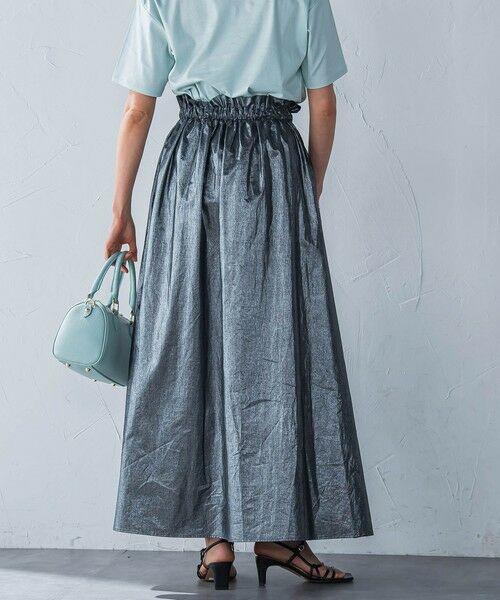 LAUTREAMONT / ロートレアモン ミニ・ひざ丈スカート | フォイルギャザースカート≪手洗い可能≫ | 詳細2