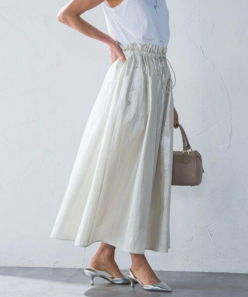 LAUTREAMONT / ロートレアモン ミニ・ひざ丈スカート | フォイルギャザースカート≪手洗い可能≫ | 詳細11