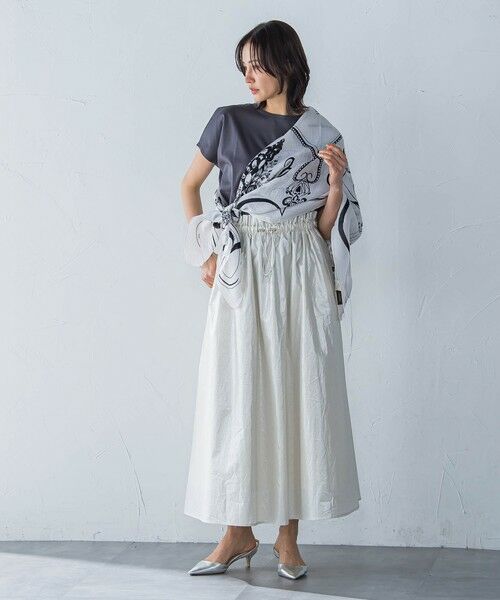 LAUTREAMONT / ロートレアモン ミニ・ひざ丈スカート | フォイルギャザースカート≪手洗い可能≫ | 詳細14