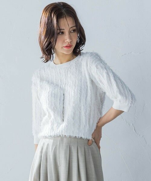 LAUTREAMONT / ロートレアモン ニット・セーター | 【一部店舗限定販売】VENUSフリンジニット≪手洗い可能≫ | 詳細1