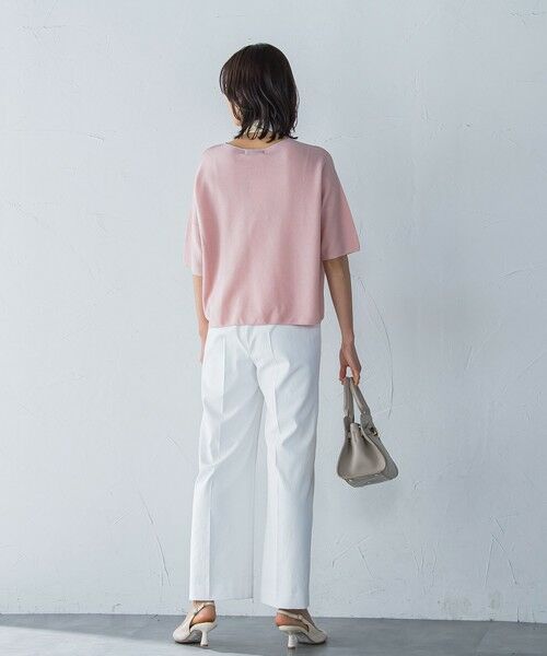 LAUTREAMONT / ロートレアモン ニット・セーター | ラメ入りホールガーメントVネックニット≪手洗い可能≫ | 詳細3