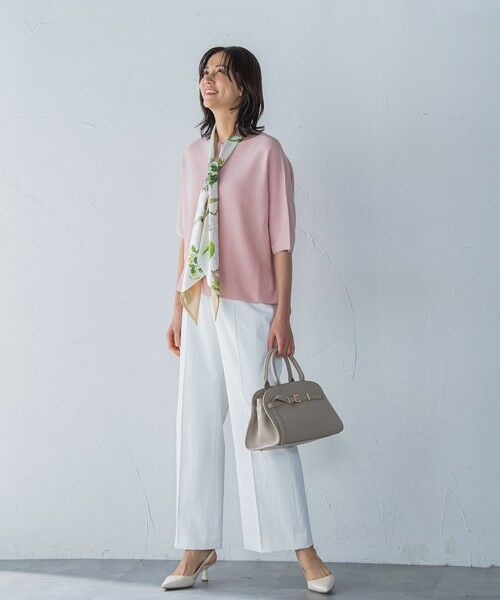 LAUTREAMONT / ロートレアモン ニット・セーター | ラメ入りホールガーメントVネックニット≪手洗い可能≫ | 詳細4