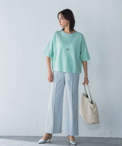 LAUTREAMONT / ロートレアモン ニット・セーター | ラメ入りホールガーメントVネックニット≪手洗い可能≫ | 詳細12