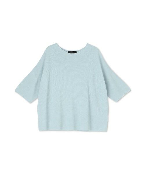 LAUTREAMONT/ロートレアモン ラメ入りホールガーメントVネックニット≪手洗い可能≫ ライトブルー 9号 LAUTREAMONT/ロートレアモン ラメ入りホールガーメントVネックニット≪手洗い可能≫ ライトブルー 9号