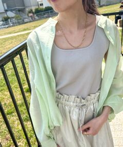 LAUTREAMONT / ロートレアモン キャミソール・チューブトップ | 【WEB限定】スクエアネックタンクトップ≪手洗い可能≫