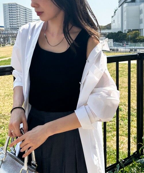 LAUTREAMONT / ロートレアモン キャミソール・チューブトップ | 【WEB限定】スクエアネックタンクトップ≪手洗い可能≫ | 詳細5